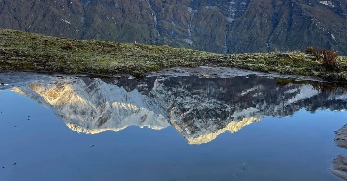 mountain reflection