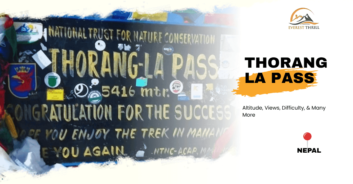 Thorang la pass in Nepal