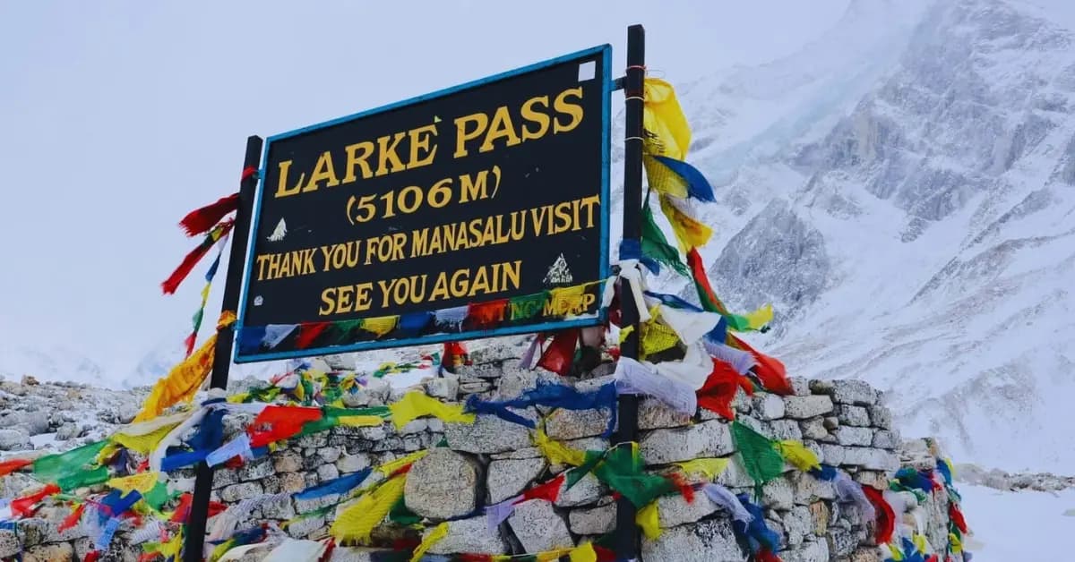 Larke Pass in Nepal, 5,106 m