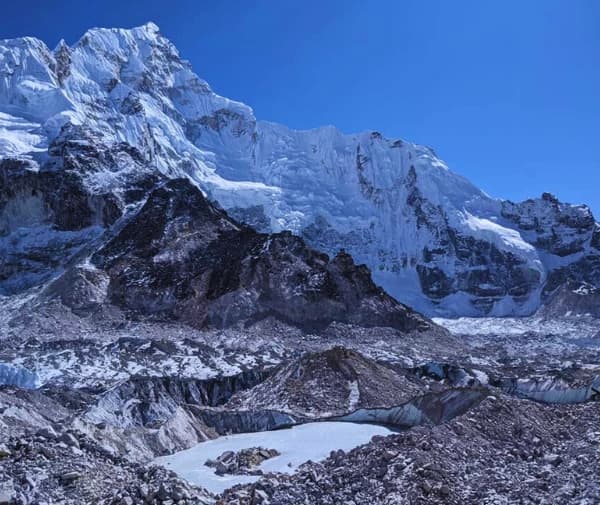 Himalayan view during the high pass treks in Nepal