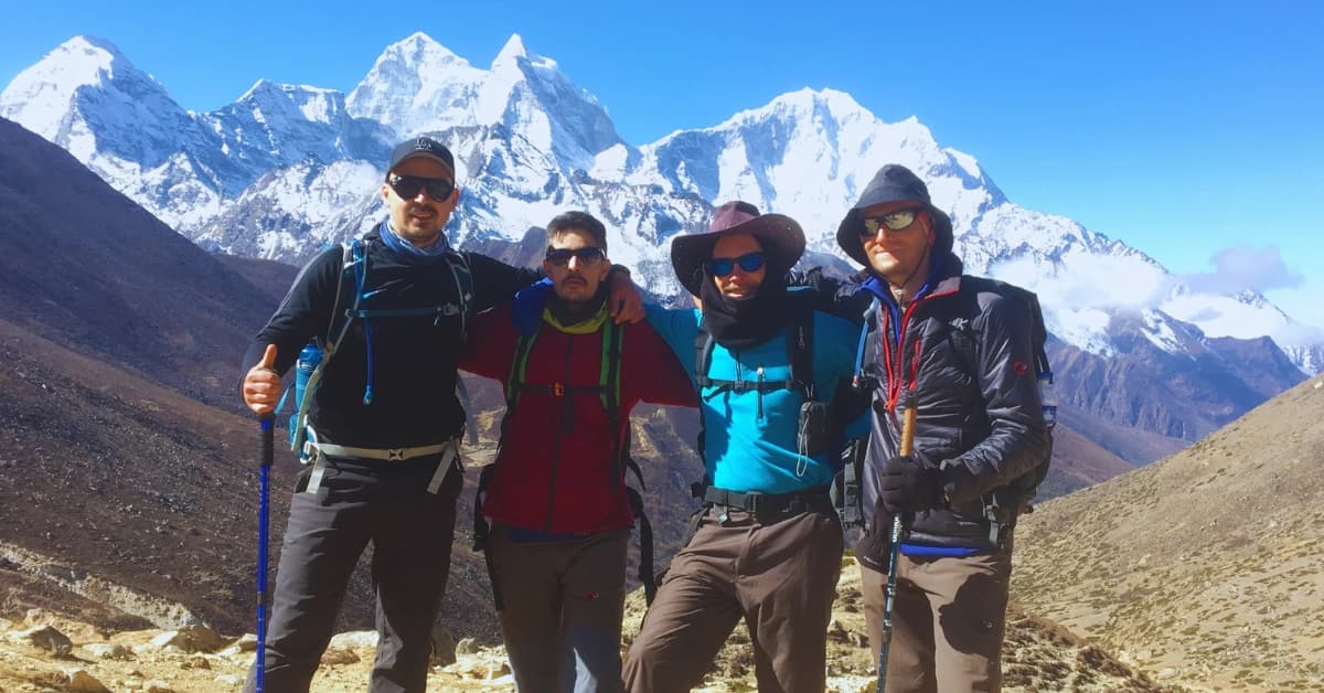 Everest Base Camp Trek guide with group