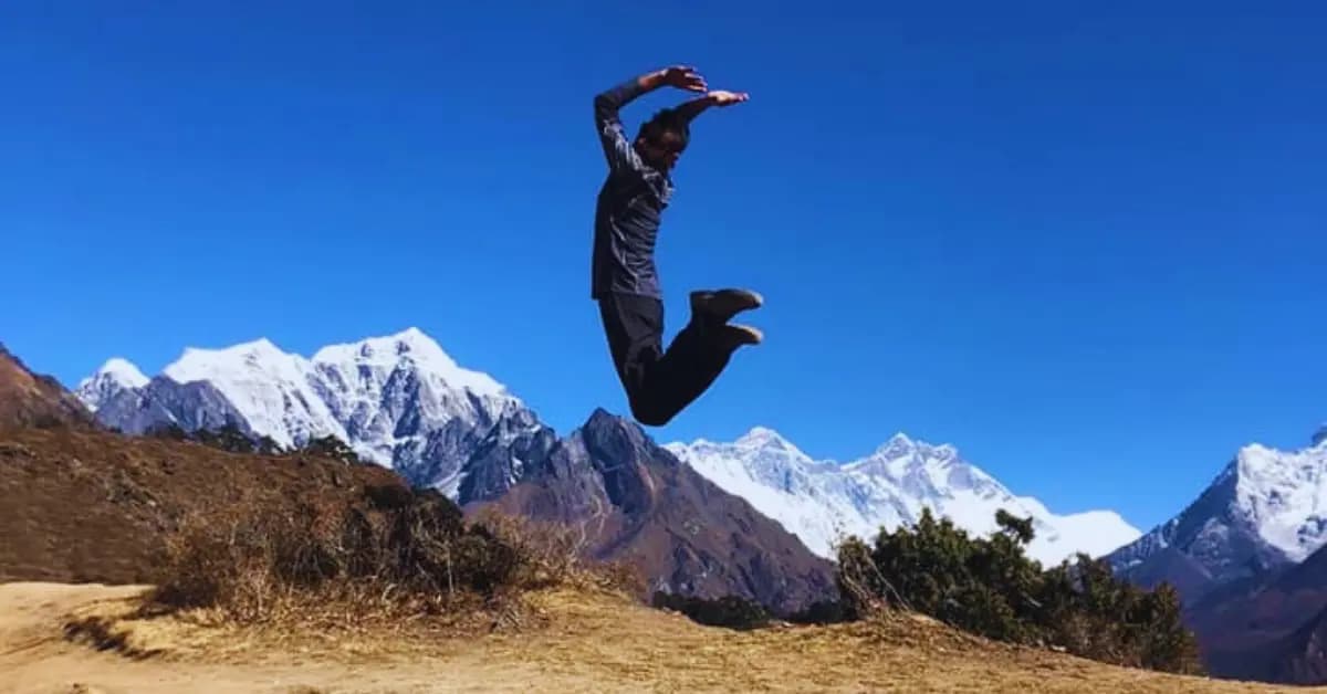 happiness during the hike