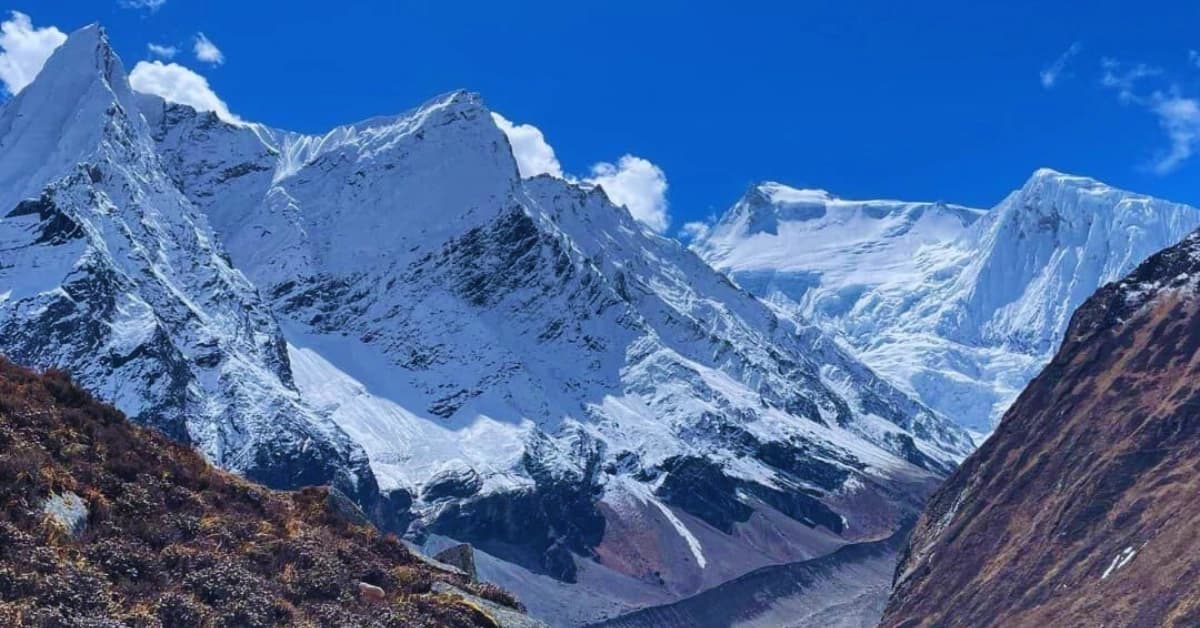 view of the himalayas