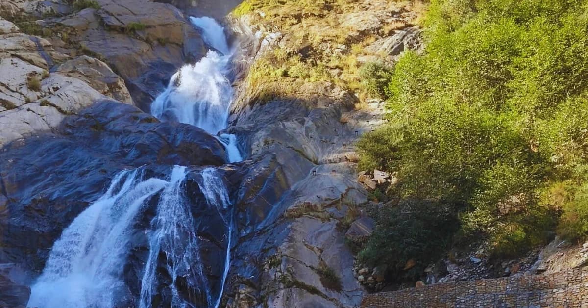 waterfall during the hike
