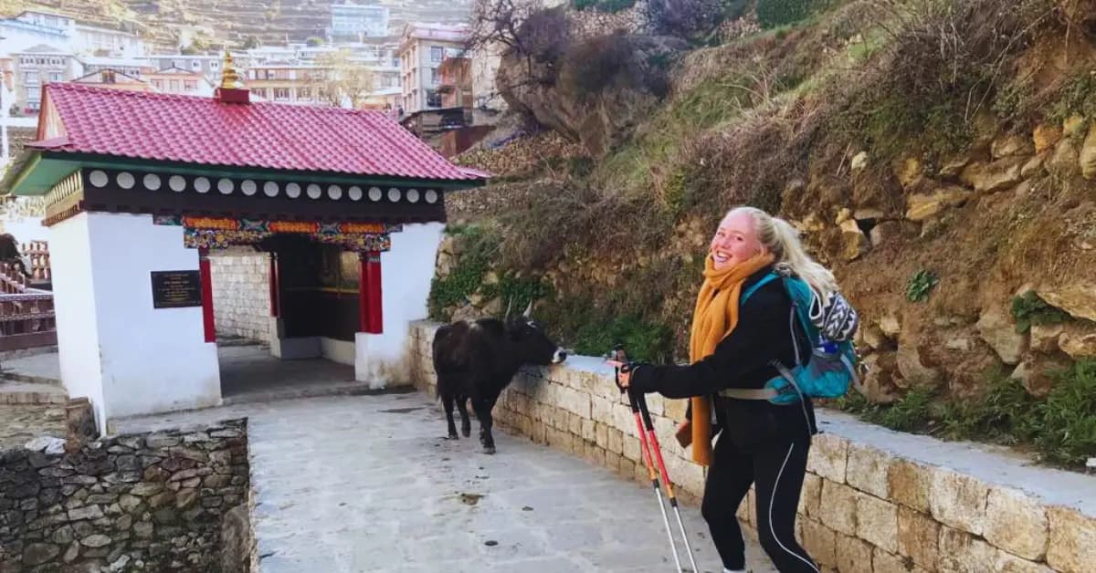 Namche Bazaar Entrance, second day of journey